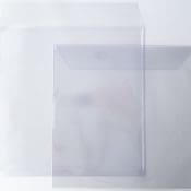 OUTER SLEEVES PVC Glass Clear 180 micron w/ Flap; Pkt of 20