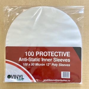 VINYL CARE INNER SLEEVES 12"  100 x Anti-Static Poly (Round Bottom, 50 Micron)
