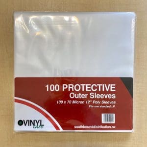 VINYL CARE OUTER SLEEVES 12" 100 x Protective Outer Sleeves (70 micron)