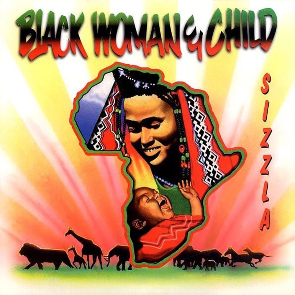 SIZZLA Black Woman & Child (Remastered) (Green)