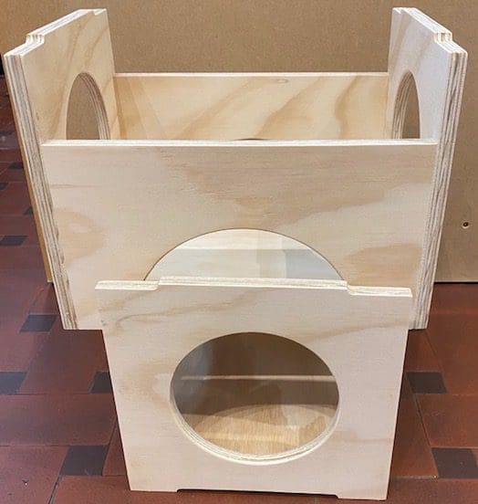 RECORD CRATE (Plywood) For 7" Records