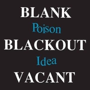 POISON IDEA Blank Blackout Vacant 2LP
