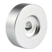 45RPM RECORD ADAPTER / ROUND (aluminium, silver)