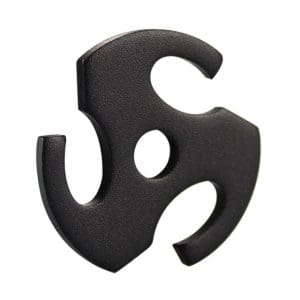 45RPM RECORD ADAPTER  (aluminium, black)