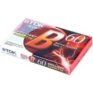 TDK B-60 Blank Cassette 1pc