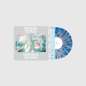 PHOEBE RINGS Aseurai (Blue Butterfly" Blue And Clear Splatter)