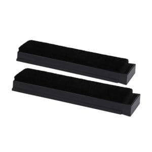 GOKA Vinyl Record Washer Machine Replacement Velvet Brushes (2 Pack) (Black)