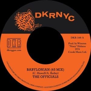 THE OFFICIALS Babylonian (45 mix) / Babylonian (LP mix) 7"